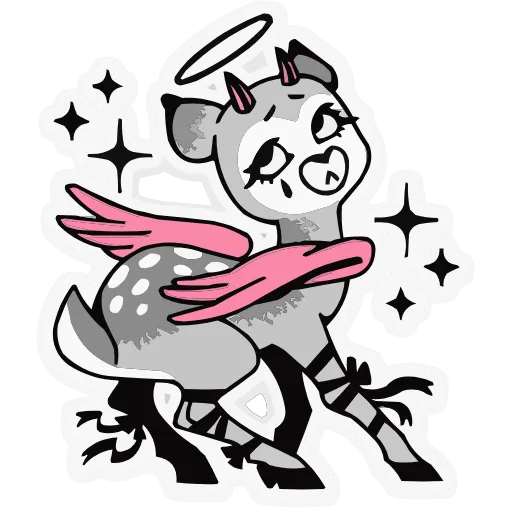😔 Эмодзи «Зверушки-татушки» для Telegram