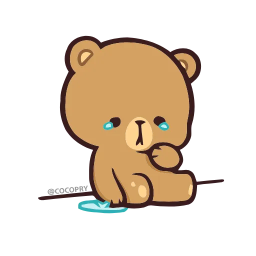😢 Стикер «Animated Milk and Mocha Bears» для Telegram