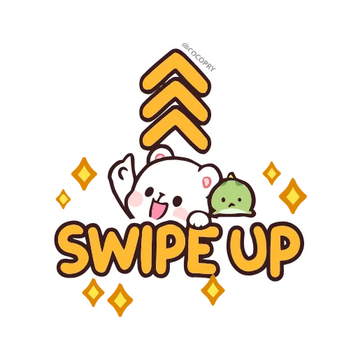 ☝️ Стикер «Animated Milk and Mocha Bears» для Telegram
