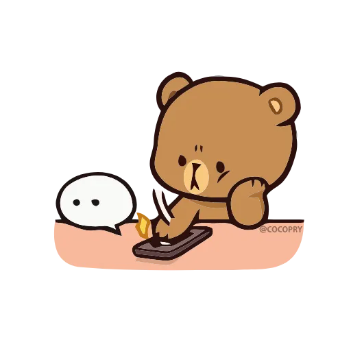 😒 Стикер «Animated Milk and Mocha Bears» для Telegram