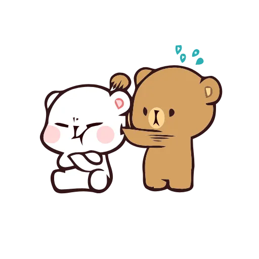😒 Стикер «Animated Milk and Mocha Bears» для Telegram