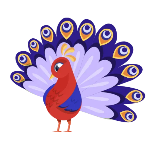 🦚 Стикер «Random Animated» для Telegram