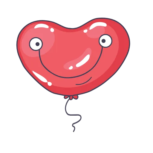❤️ Стикер «Шарики» для Telegram