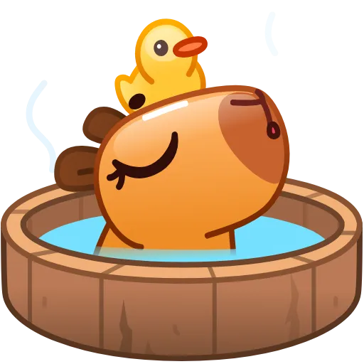 😌 Стикер «Капибара» для Telegram