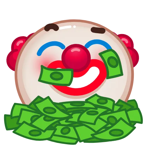 🤑 Стикер «Clowns» для Telegram