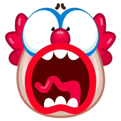 😱 Стикер «Clowns» для Telegram