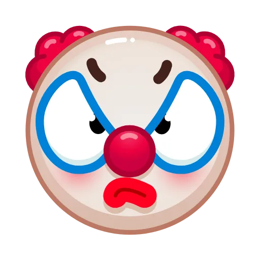 😡 Стикер «Clowns» для Telegram