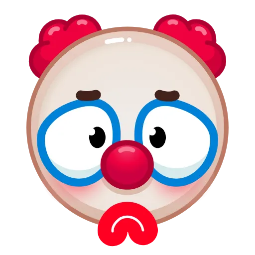 ☹️ Стикер «Clowns» для Telegram