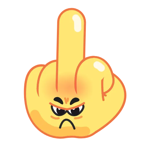 🖕 Стикер «Funny Hands» для Telegram