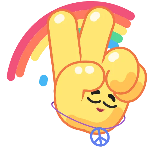 ✌ Стикер «Funny Hands» для Telegram