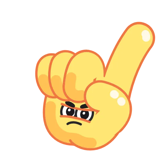 ☝️ Стикер «Funny Hands» для Telegram