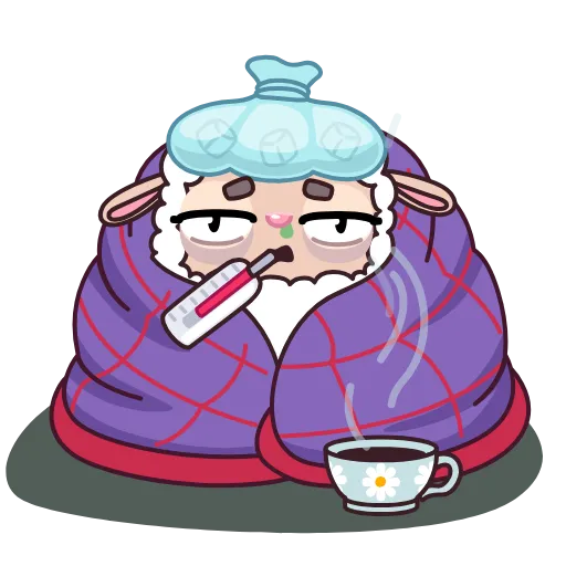 🤒 Стикер «Овечка» для Telegram