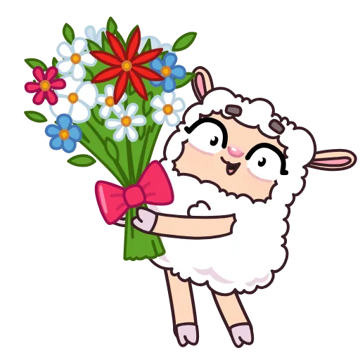 💐 Стикер «Овечка» для Telegram