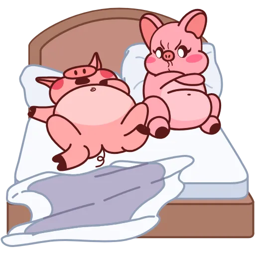 🛌 Стикер «Pig Valera» для Telegram