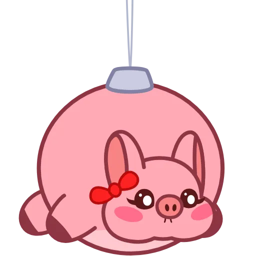 🎄 Стикер «Pig Valera» для Telegram