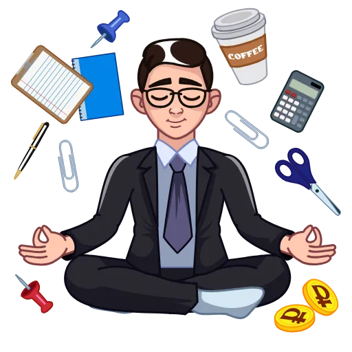 🧘‍♂️ Стикер «Профессии» для Telegram