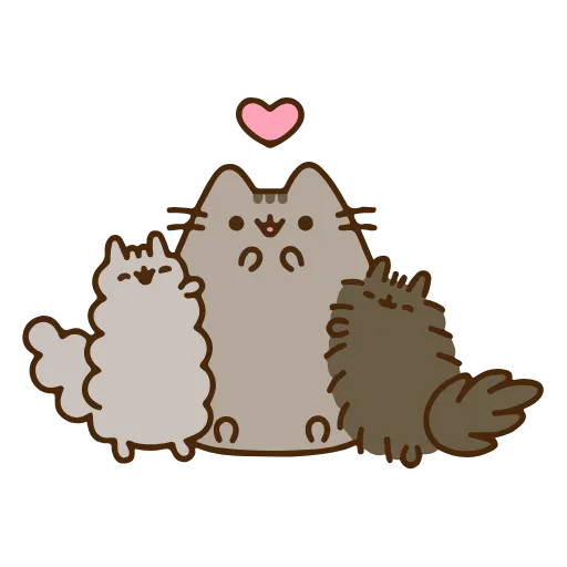 Стикерпак Pusheen для Telegram — скачать