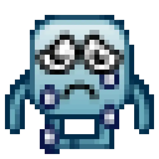 😭 Эмодзи «Animated Retro Smile» для Telegram