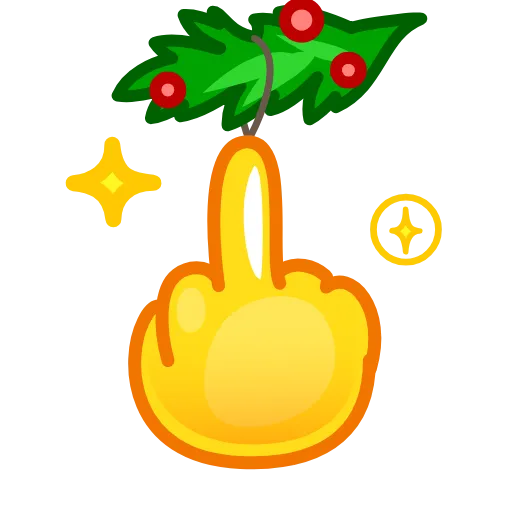 🖕 Стикер «Santa Claus» для Telegram