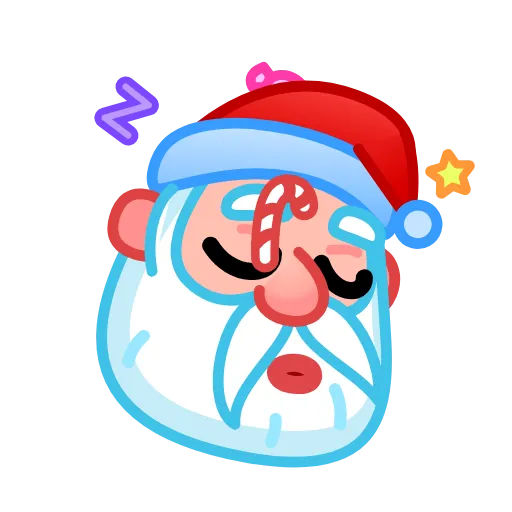 😴 Стикер «Santa Claus» для Telegram