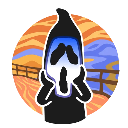 😱 Стикер «Animated Scream» для Telegram