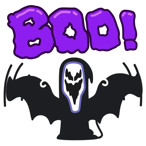 🦇 Стикер «Animated Scream» для Telegram