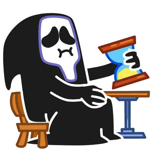 ⏳ Стикер «Animated Scream» для Telegram