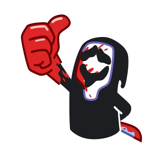 👍 Стикер «Animated Scream» для Telegram