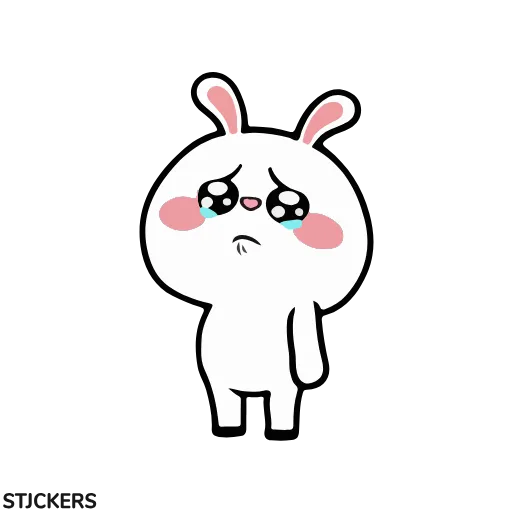 😭 Стикер «Анимированные кролики» для Telegram