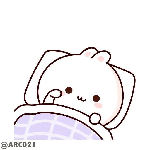 😴 Стикер «Анимированные кролики» для Telegram