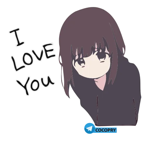 ❤️ Стикер «Anime Stickers» для Telegram