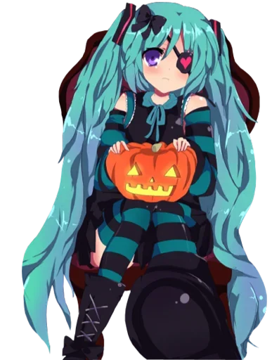 😈 Стикер «Anime Halloween» для Telegram