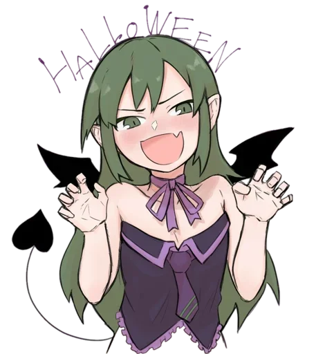 😈 Стикер «Anime Halloween» для Telegram