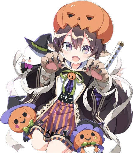 Стикерпак Anime Halloween для Telegram