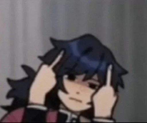 🖕 Стикер «Anime chans» для Telegram