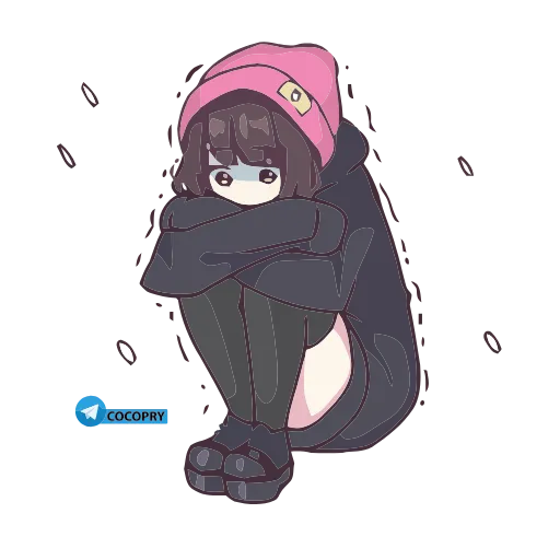 😇 Стикер «Anime Animated Girl» для Telegram