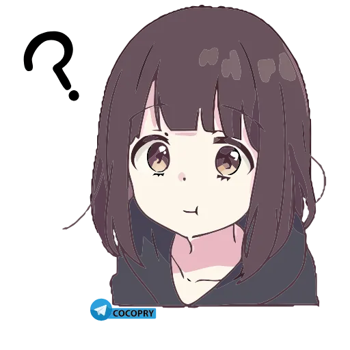 😇 Стикер «Anime Animated Girl» для Telegram