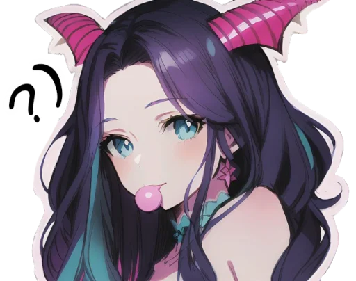 😏 Стикер «Lola chan» для Telegram