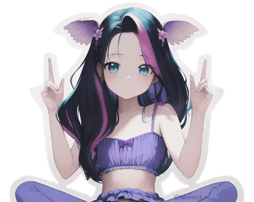 🧘‍♀ Стикер «Lola chan» для Telegram