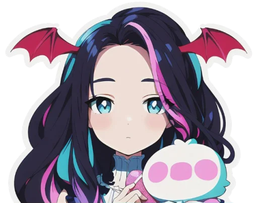 ❤️ Стикер «Lola chan» для Telegram