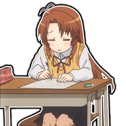 😔 Стикер «AnimeNonNonBiyoriRu» для Telegram