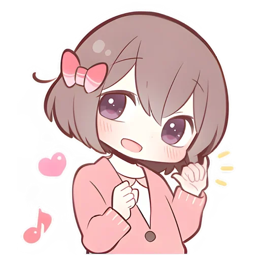 ☺ Стикер «Anime boy and girl» для Telegram