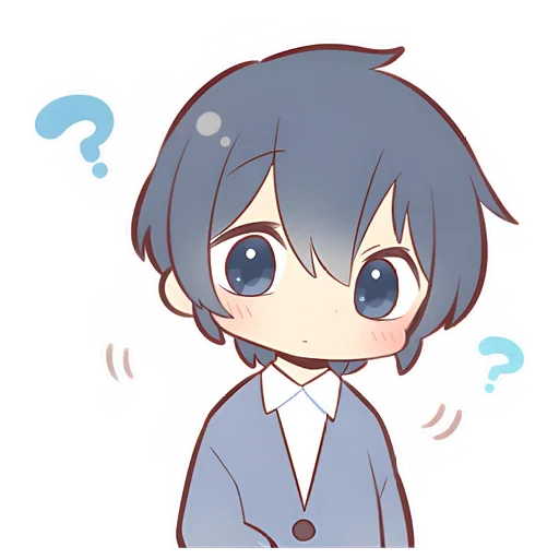 🧐 Стикер «Anime boy and girl» для Telegram