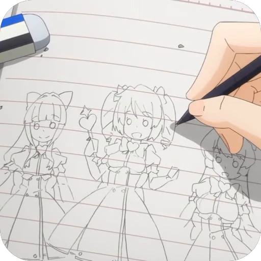 🤩 Стикер «Gushing over Magical Girls» для Telegram