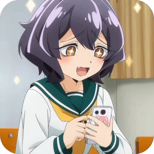 🤩 Стикер «Gushing over Magical Girls» для Telegram