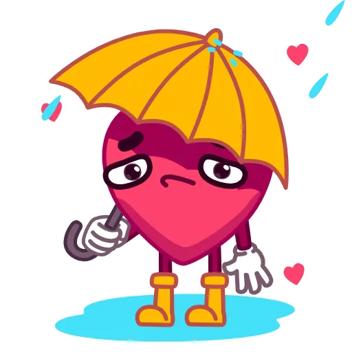 ☔️ Стикер «Сердечко» для Telegram