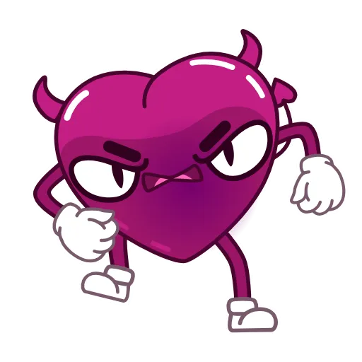 😈 Стикер «Сердечко» для Telegram