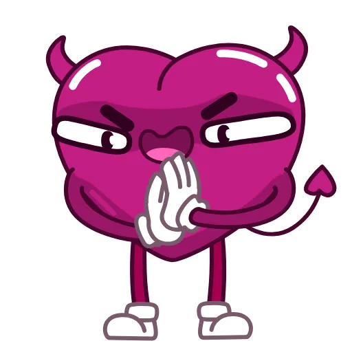 😈 Стикер «Сердечко» для Telegram