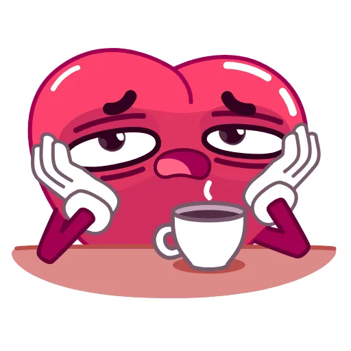 ☕️ Стикер «Сердечко» для Telegram