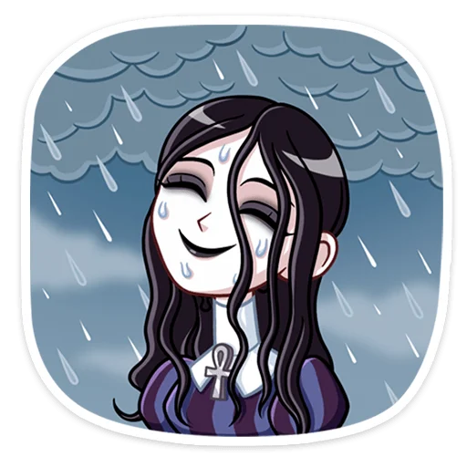 ☔️ Стикер «Аннабель» для Telegram